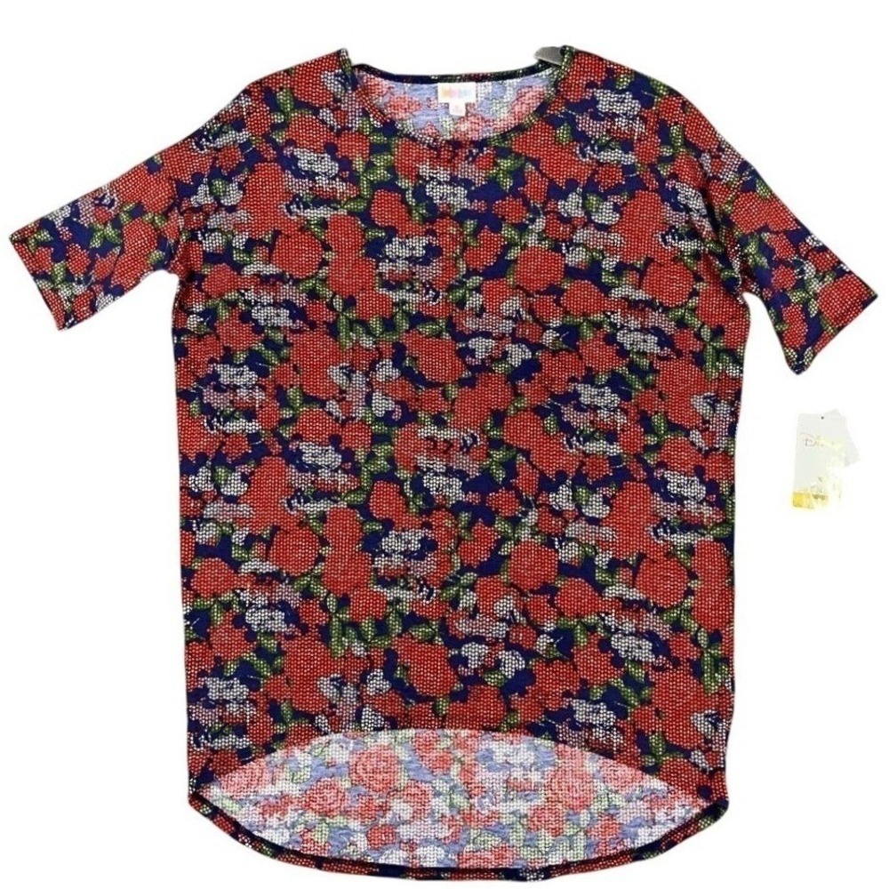 Disney LuLaRoe Shirt Womens Small Tunic Mickey Roses Lounge Studio Workout Gym‎